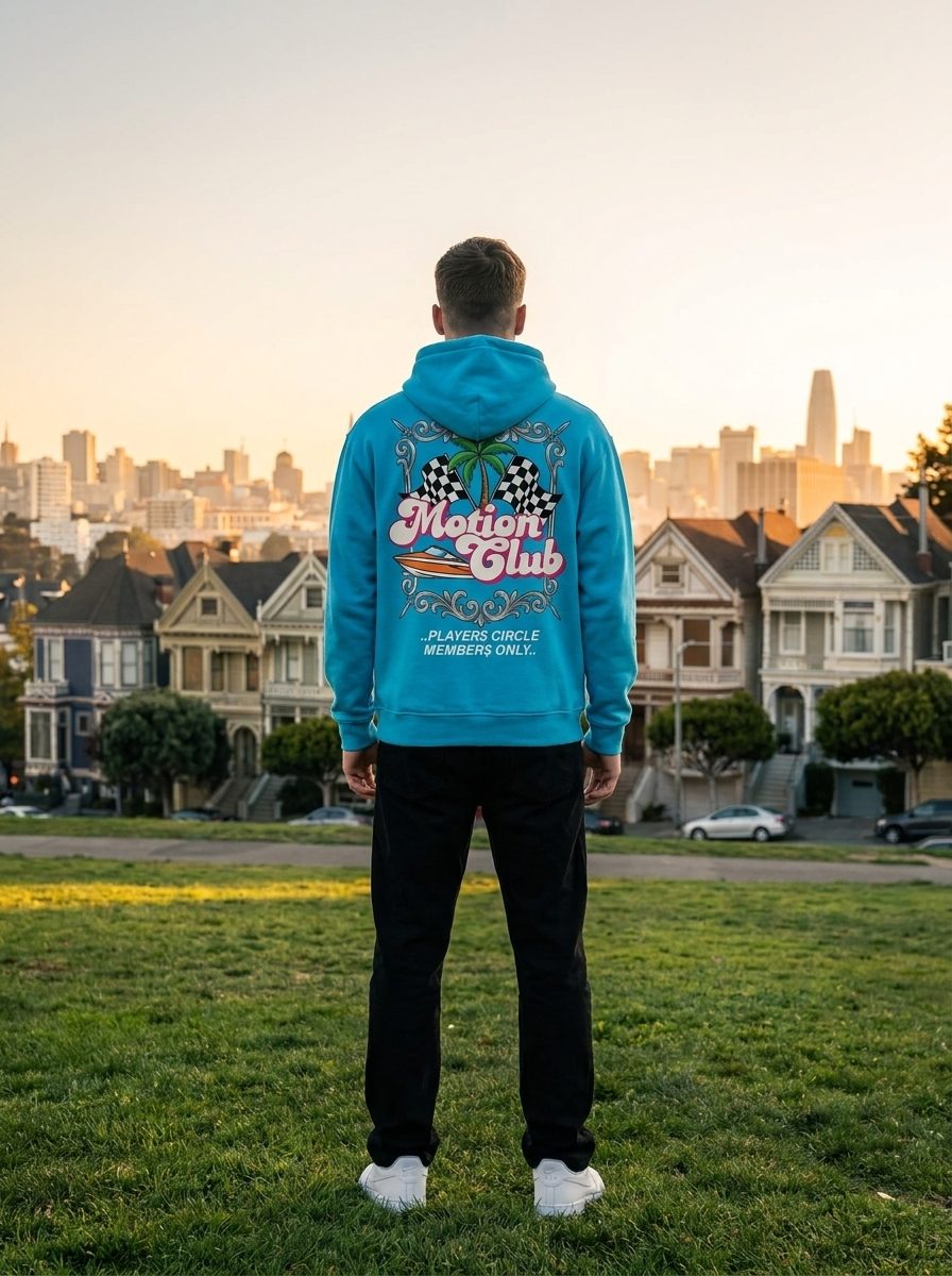 OG Logo Hoodie back crest at Alamo Square