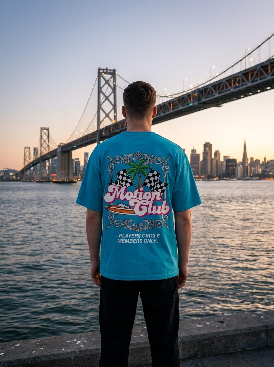Players Circle Tee back crest, Bay Bridge